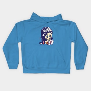 Movie Fan Popcorn Monster Kids Hoodie